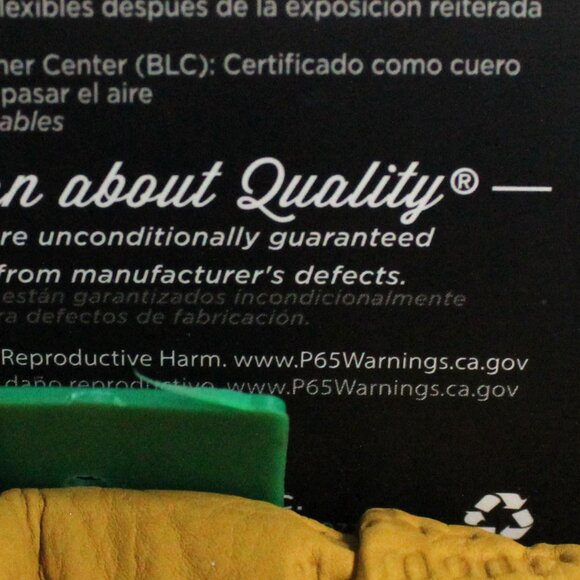 Wells Lamont Hydra Hyde Men's XL Grain/Split Leather Tan Elastic Wrist Gloves - Picture 7 of 7